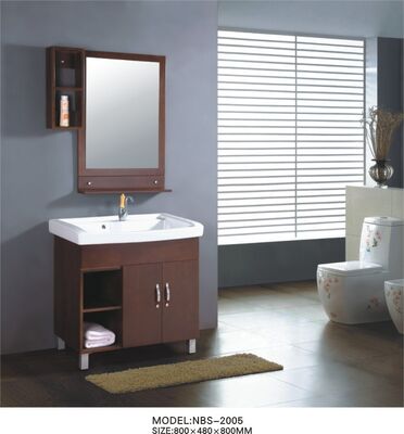 China Full Extension drawers Traditional Bathroom Vanities 80 * 48 * 80 cm various handle shape supplier
