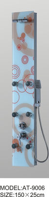China Corner shower panel with rain shower head 1pcs round nozzles top shower CE Standard supplier